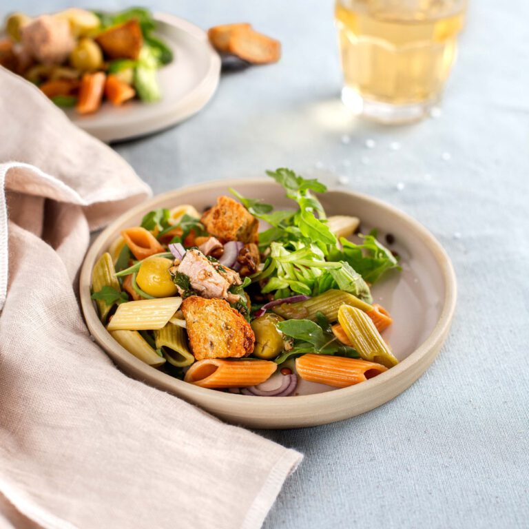 Pittige Italiaanse pastasalade