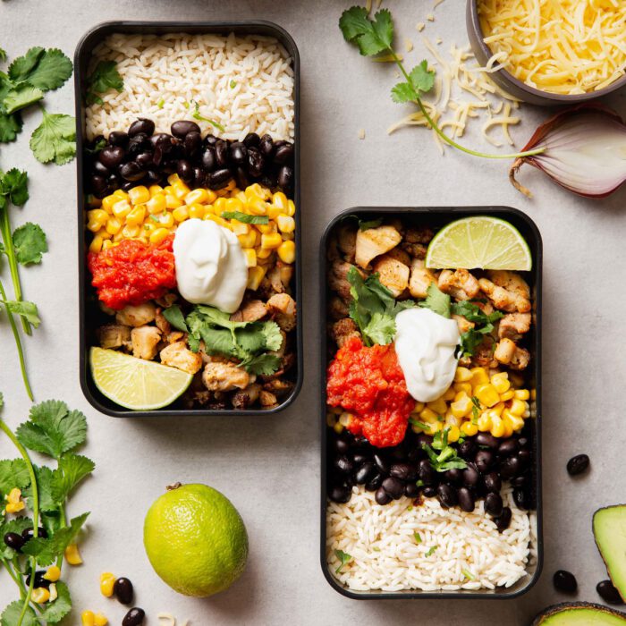 Burrito bowl met cajunkip