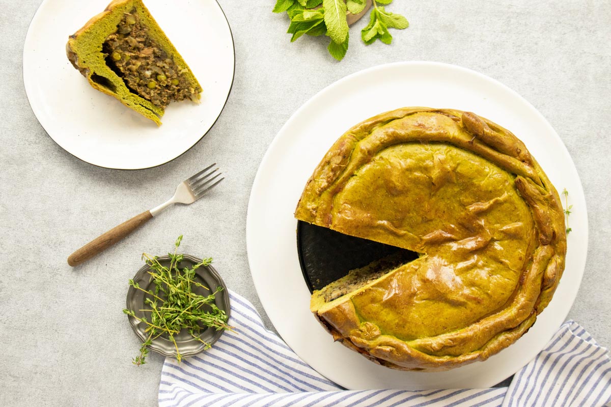 Hartige Taart met Vis en Spinazie