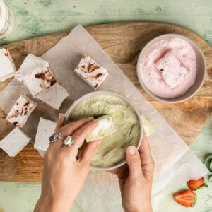 Zoete borrelplank met marshmellows