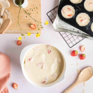 Aardbei crumble muffins