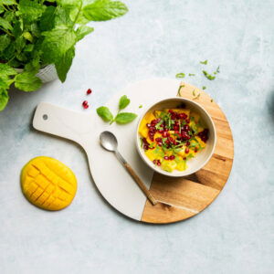 Poké bowl met gerookte kip