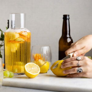 Biersangria met citroen en ananas