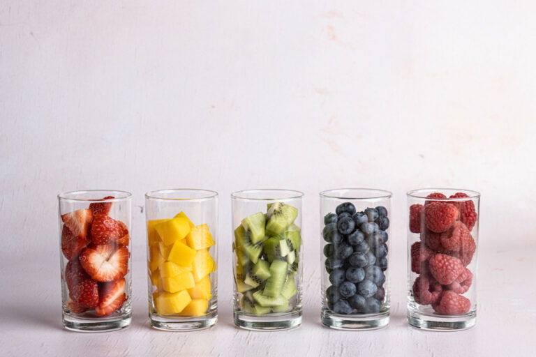 Regenboog fruitijsjes