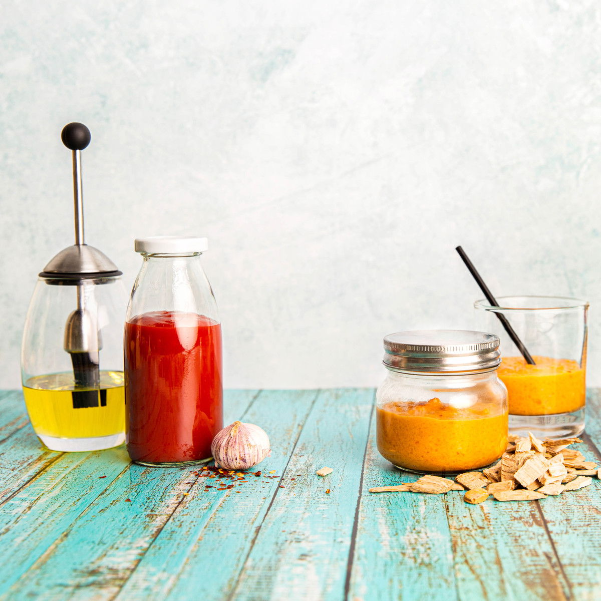 MOINK balls met mango-barbecuesaus