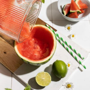 Watermeloen slush bowl