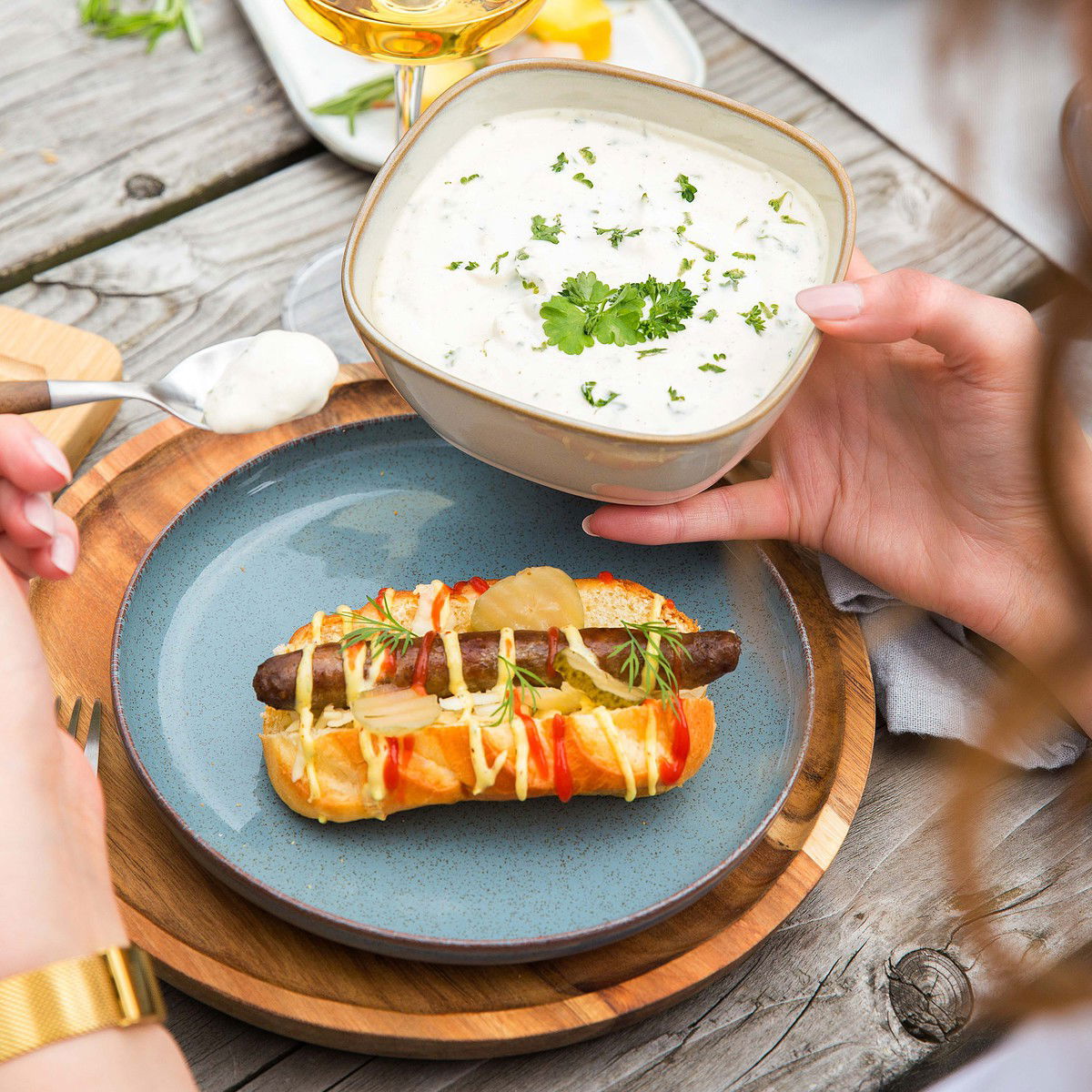 Mini hotdogs met chipolataworstjes