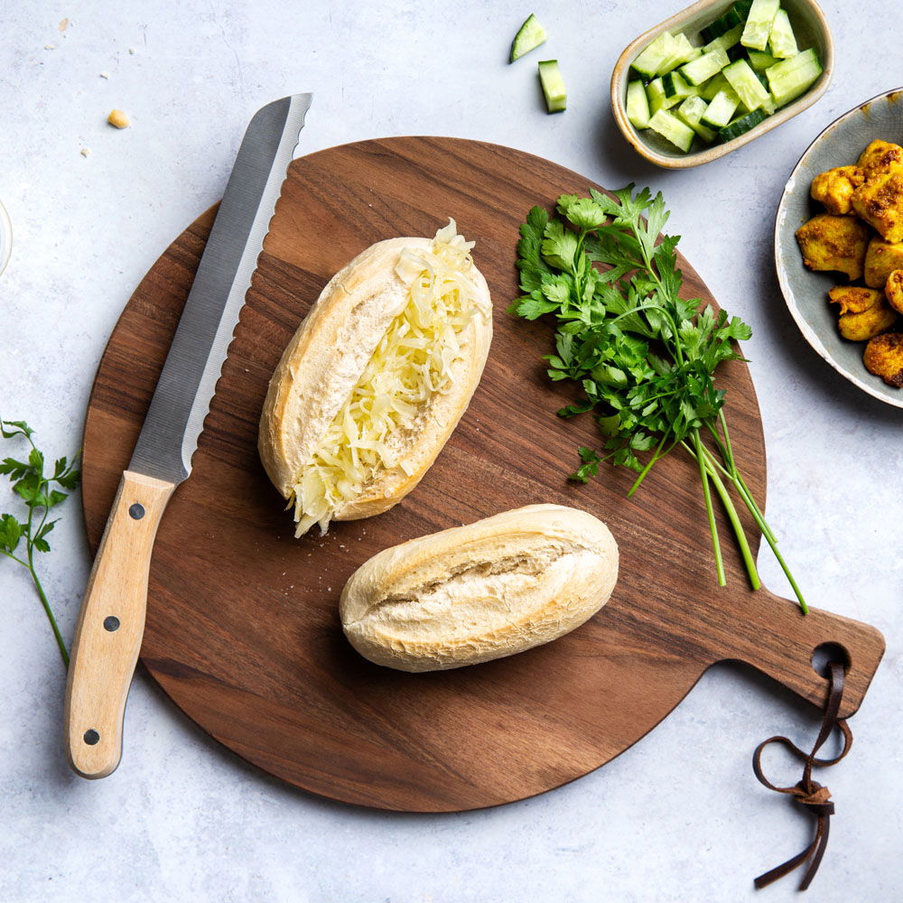 Broodje kruidige kip