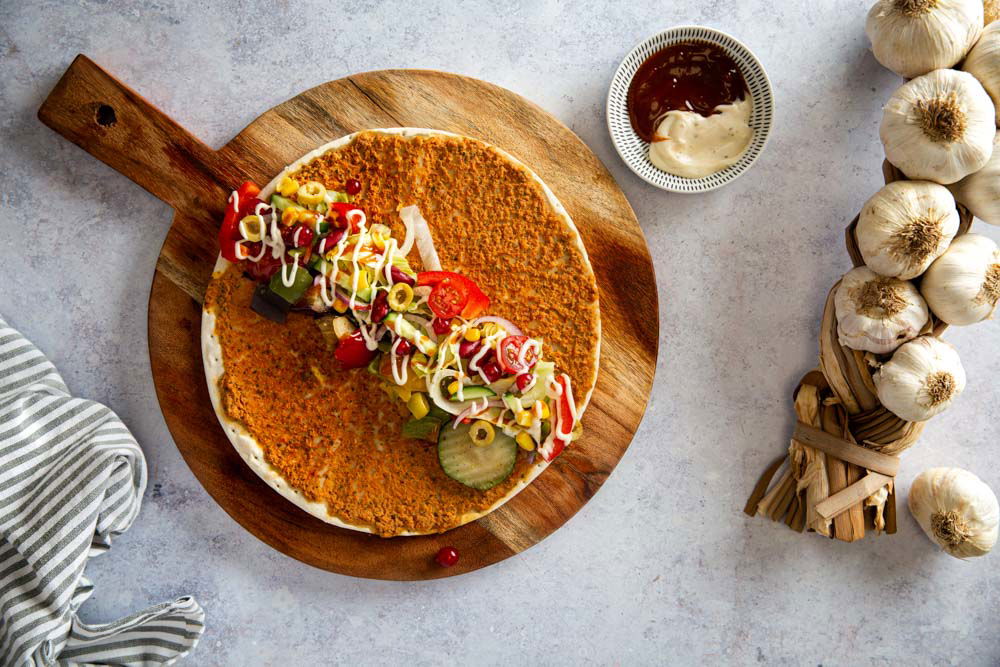 Turkse Pizza met gegrilde groenten