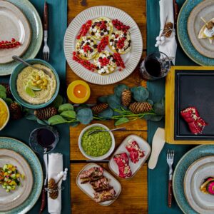 S’mores pizza met marshmallow, pure chocolade en rode bessen