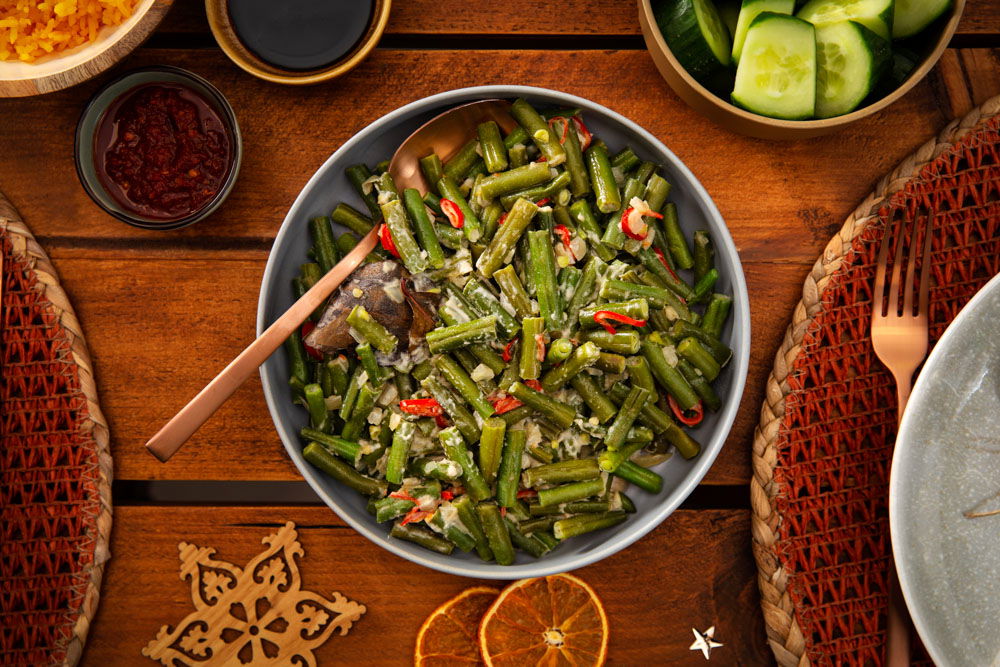 Romige sajoer boontjes