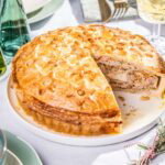 Abrikozen kip (Christmas) pie