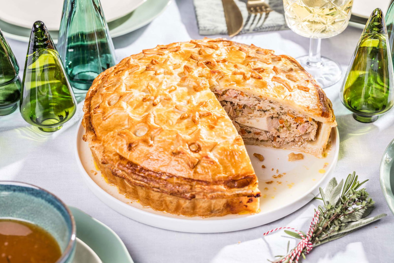 Abrikozen Kip Christmas Pie