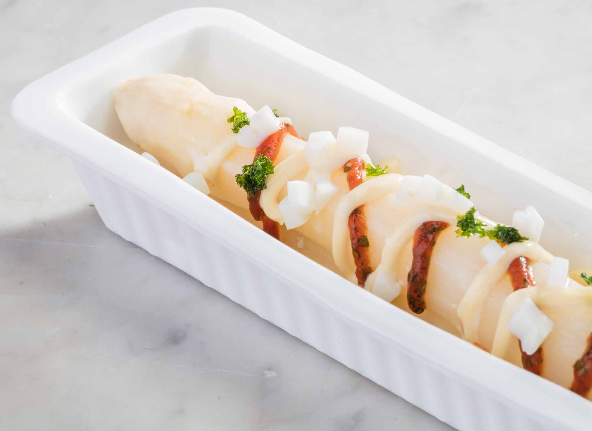 Asperge Speciaal Met Een Zelfgemaakte Dressing