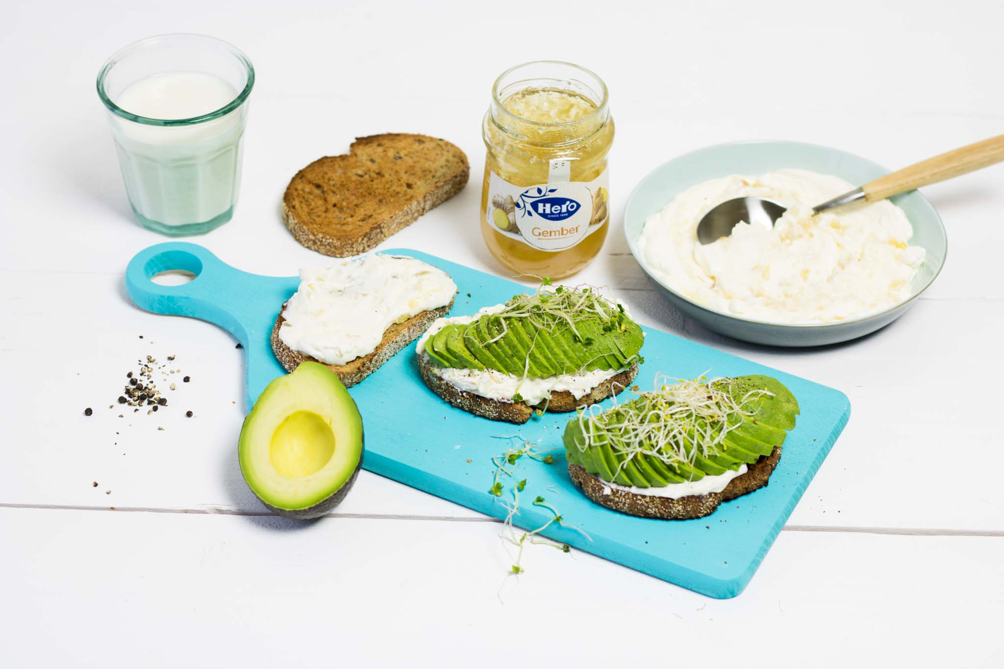 Avocado Gember Toast