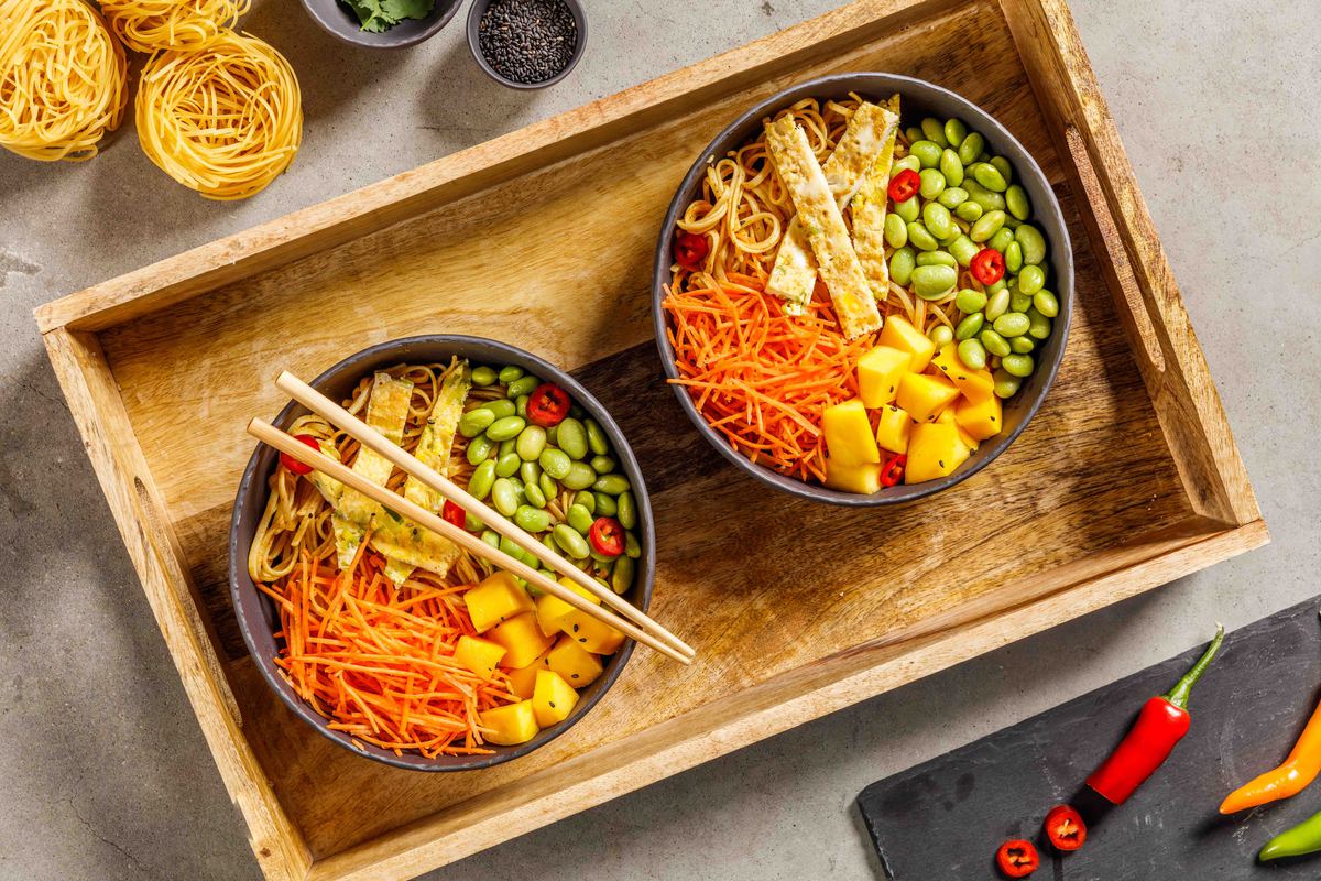 Bami Bowl Met Mango En Sojabonen