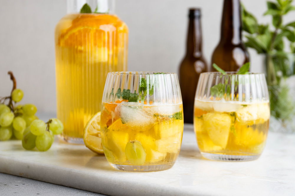 Biersangria Met Citroen En Ananas