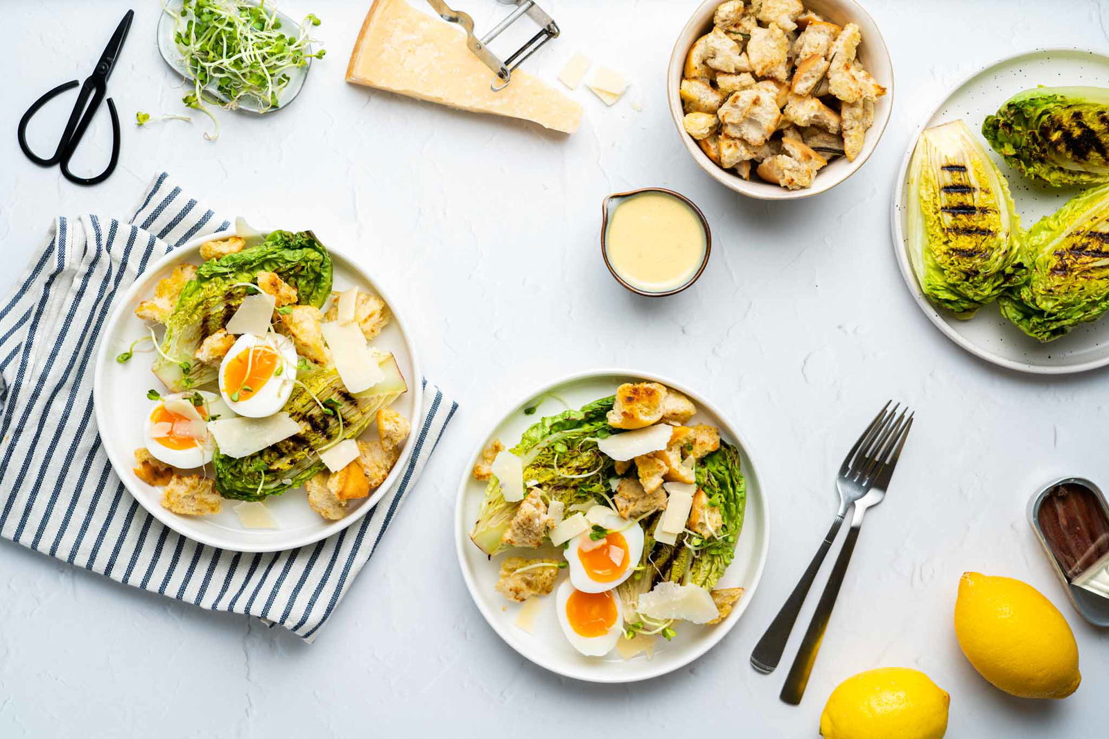 Caesarsalade Met Ansjovisdressing