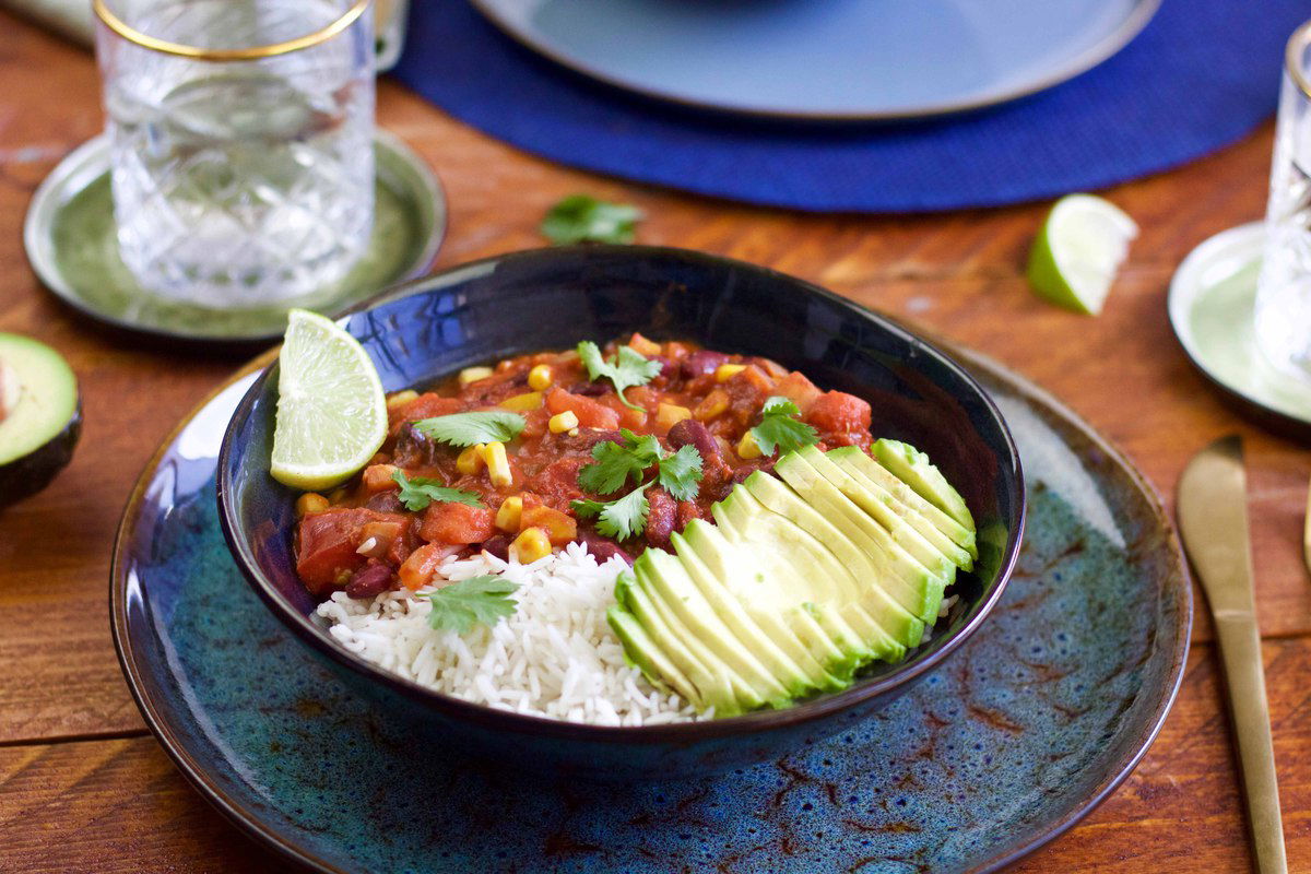Chili Sin Carne Met Zoete Aardappel