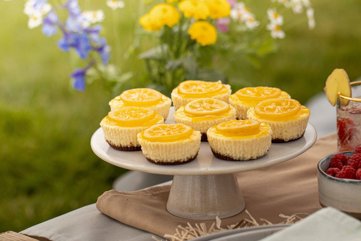 Citroen Cheesecakejes Met Mangosaus