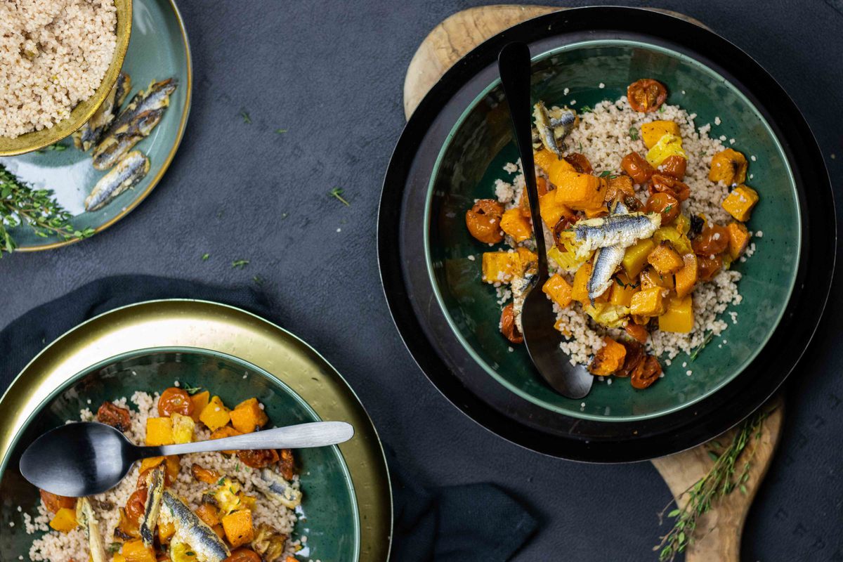 Couscous Met Pompoen En Ansjovis