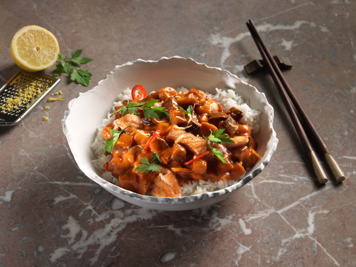 Curry Met Zalm En Chermoula