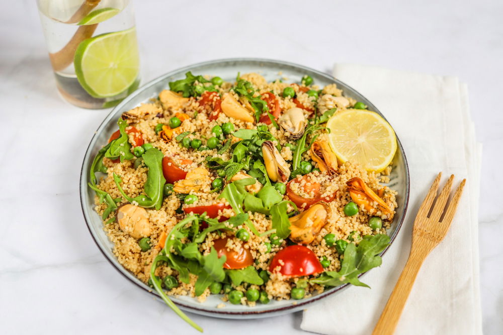 Frisse Couscous Met Mosselen