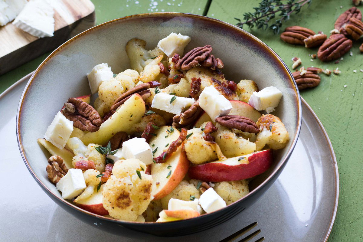 Gebakken Bloemkool Met Appel En Brie