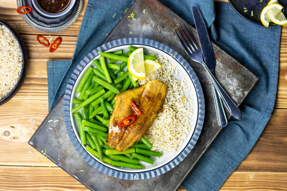 Gebakken Scholfilet Met Pittige Honing Citroensaus