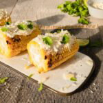 Gegrilde maïskolven met frisse limoenmayonaise