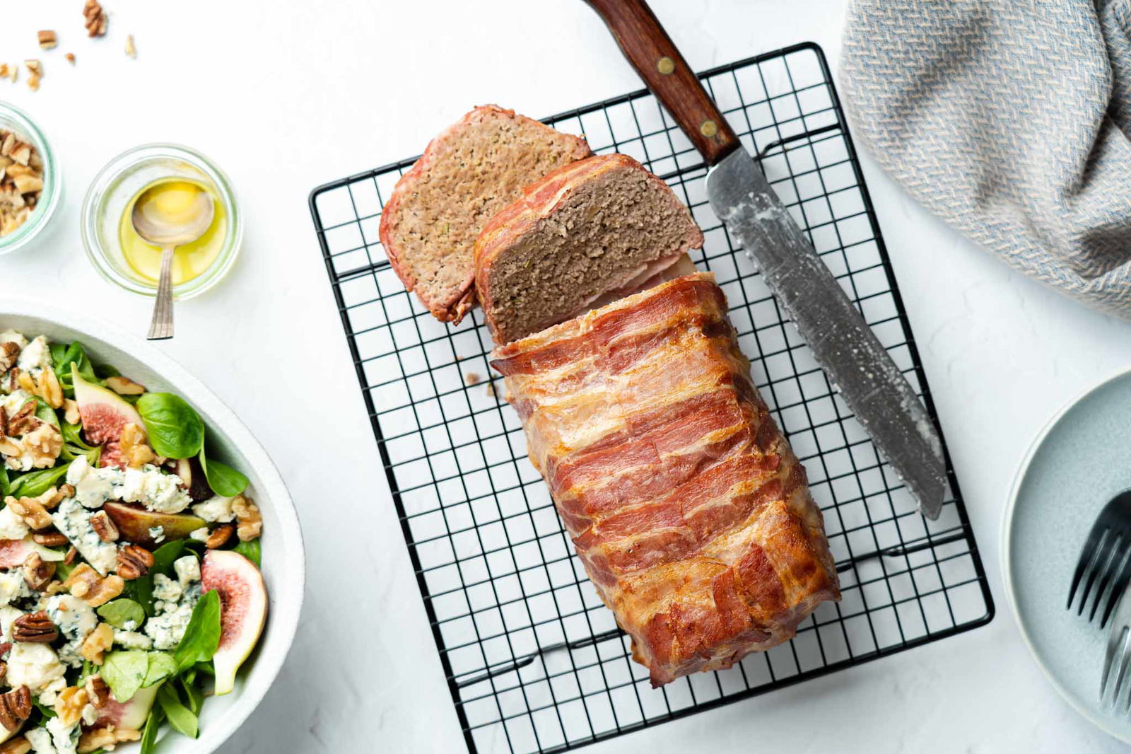 Gehaktbrood Met Vijgensalade