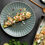 Gevulde courgette met couscous en geitenkaas