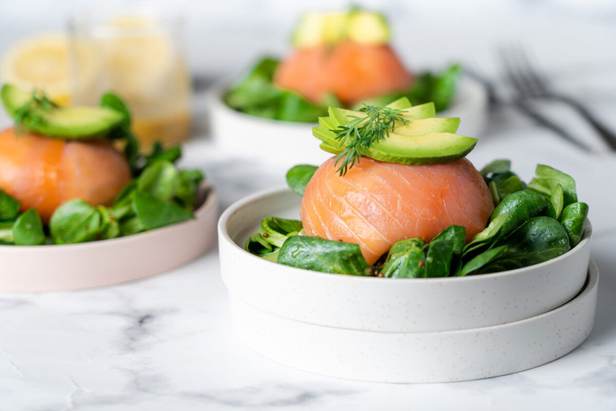 Gevulde Zalmbonbon Met Kruidenroomkaas