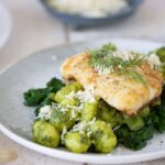Gnocchi met dillepesto en kabeljauw