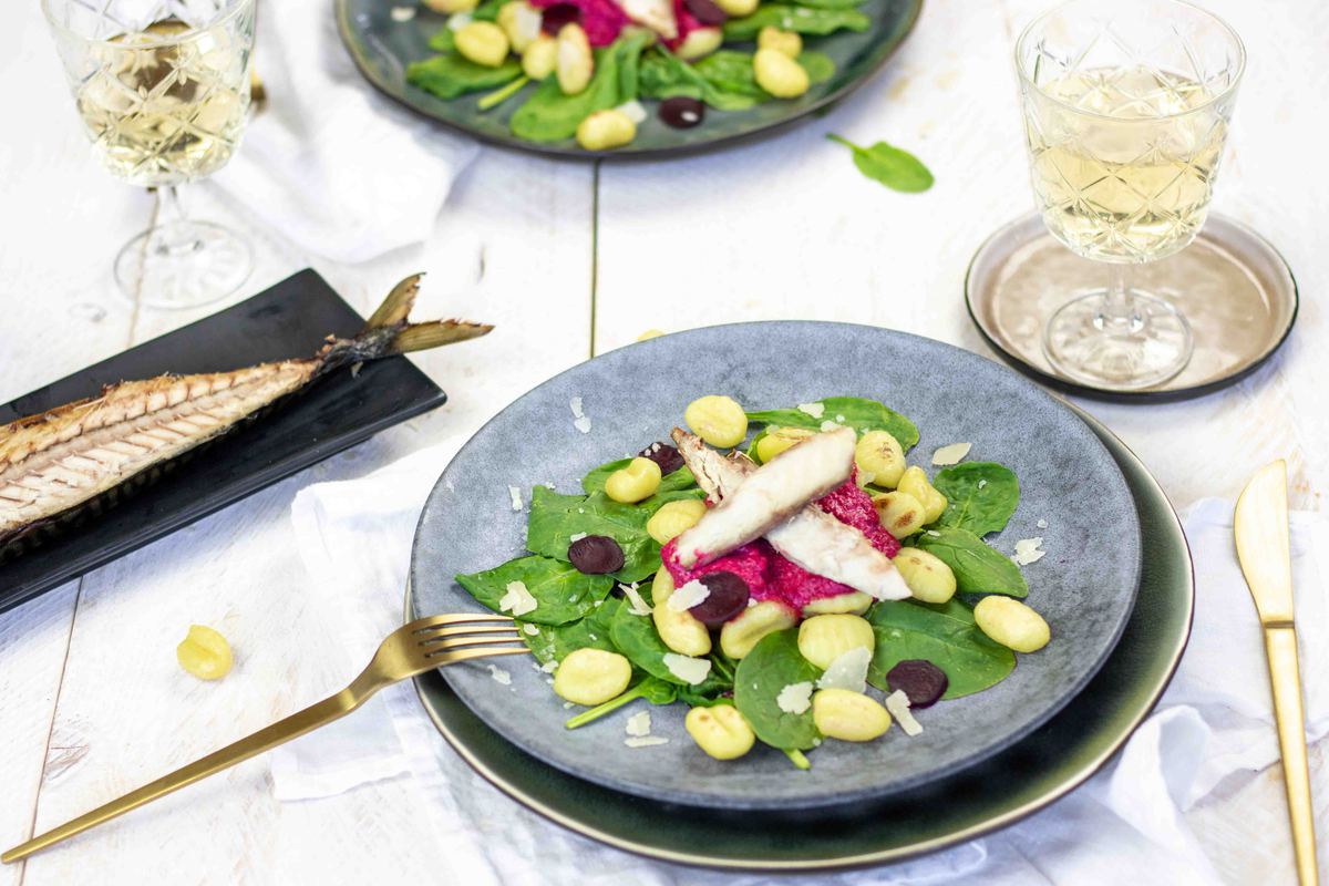Gnocchi Met Makreel En Bietensaus