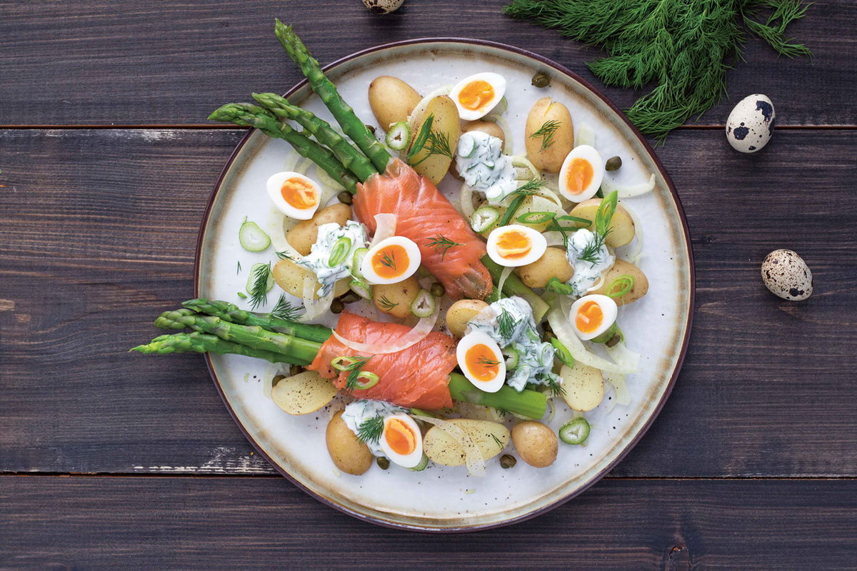 Groene Asperge Zalmrolletjes