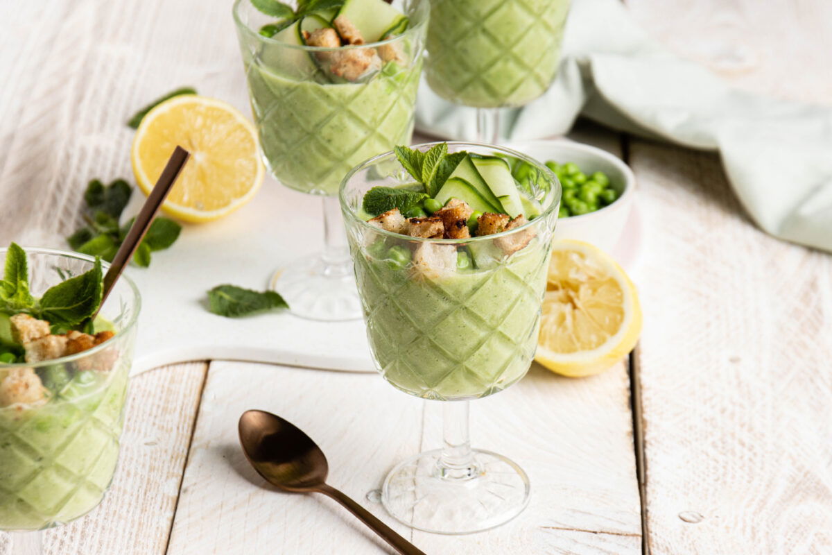 Groene Gazpacho Met Croutons