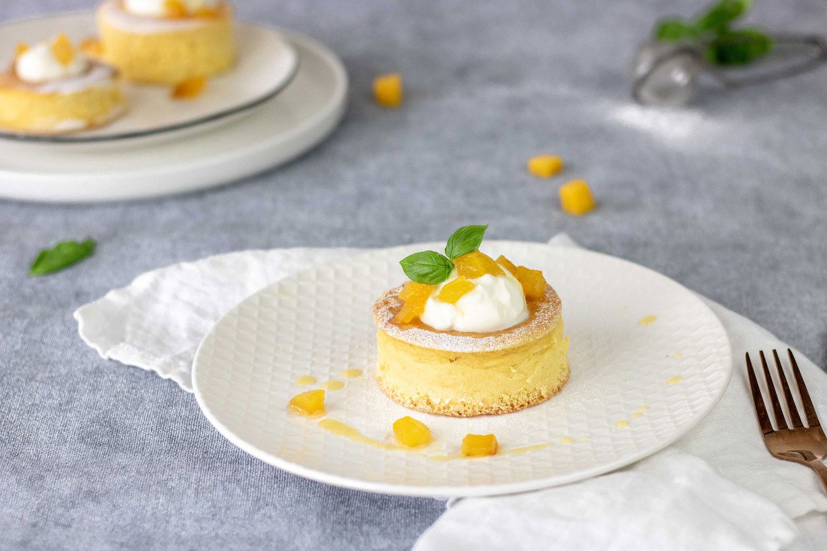 Japanse Fluffy Pancakes Met Mango