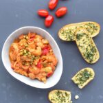 Kalkoen stroganoff met peterseliecrostini