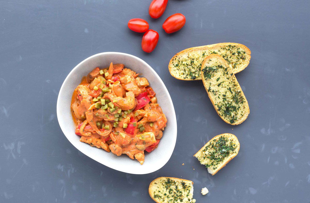 Kalkoen Stroganoff Met Peterseliecrostini