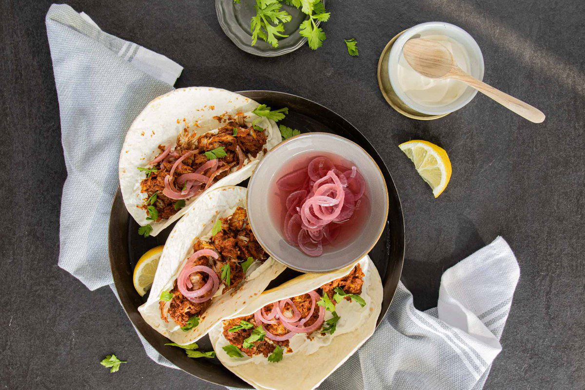 Kruidige Pulled Pork Tacos