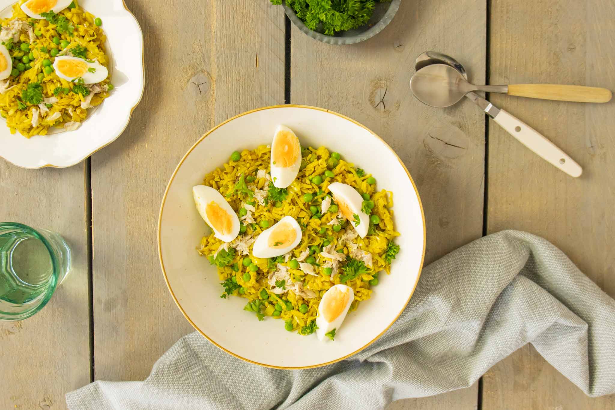 Kruidige Rijst Met Gerookte Makreel