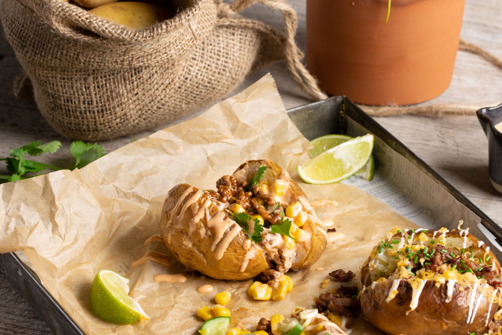 Loaded Potato Met Gehakt En Mais