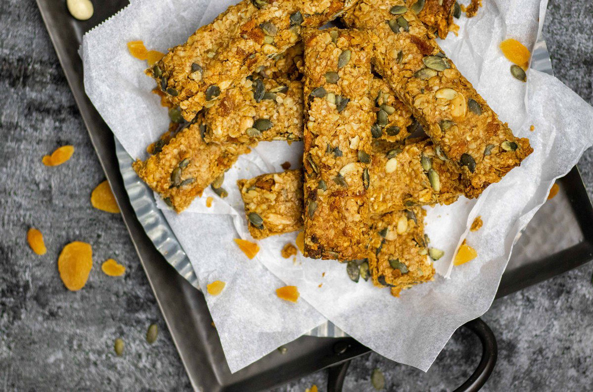 Mueslirepen Met Abrikozen En Pompoenpitjes