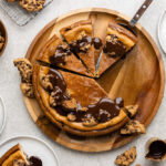 New York style cheesecake met chocolate chip cookies