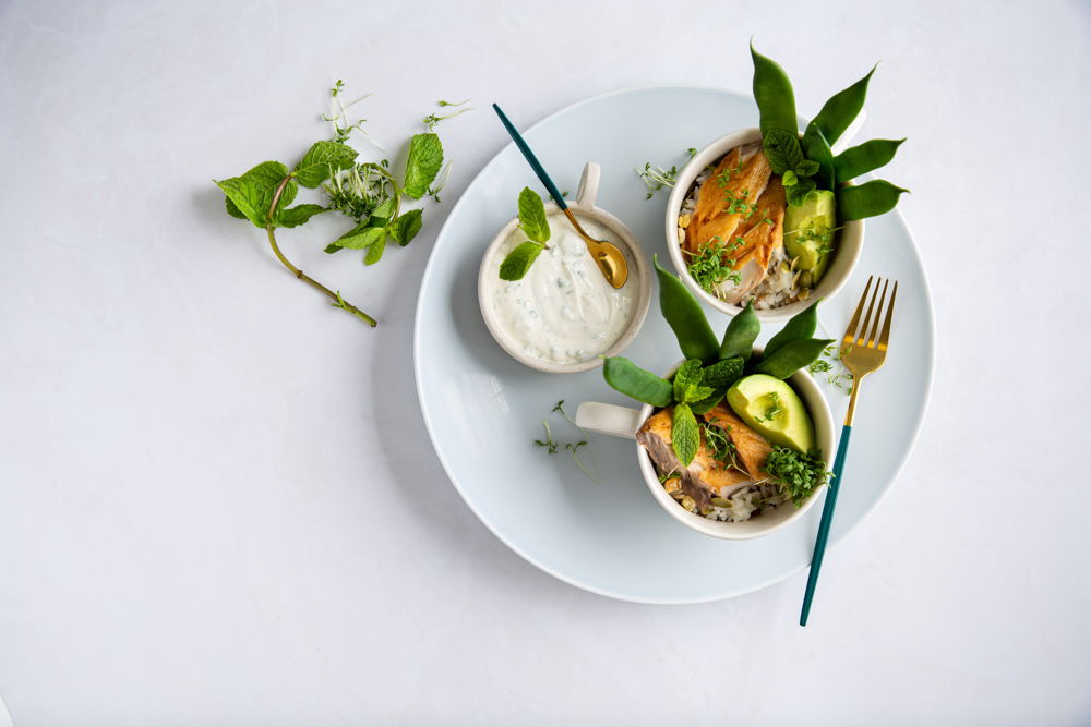 Notenrijst Met Gerookte Makreel