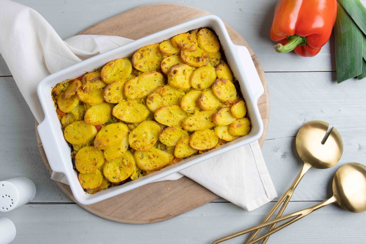 Ovenschotel Prei Kerrie Met Gehakt