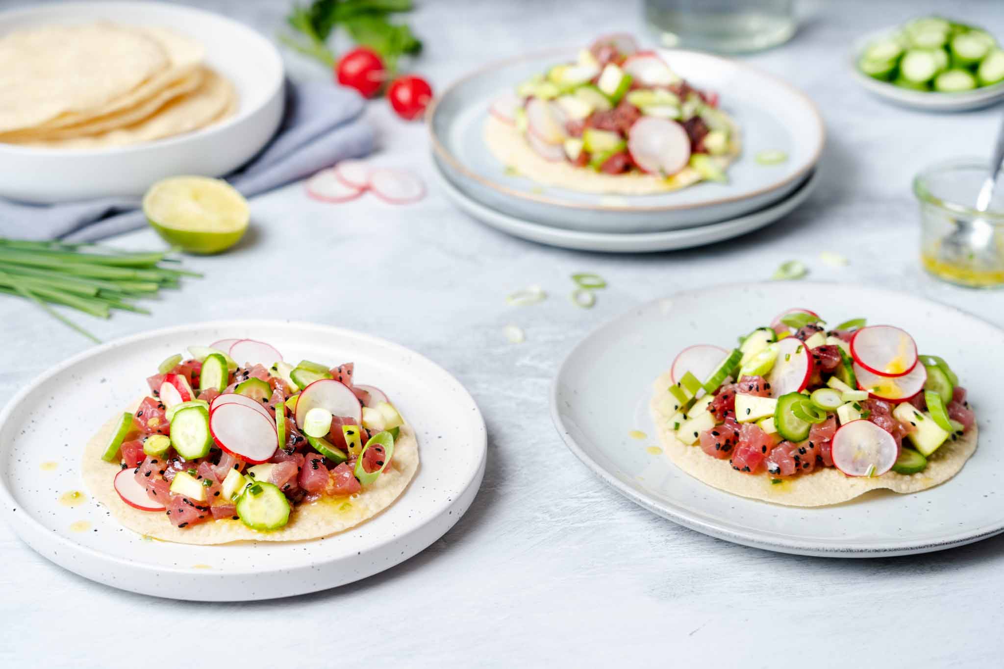Papadums Met Tonijntartaar