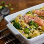 Pasta ovenschotel met zalm en broccoli