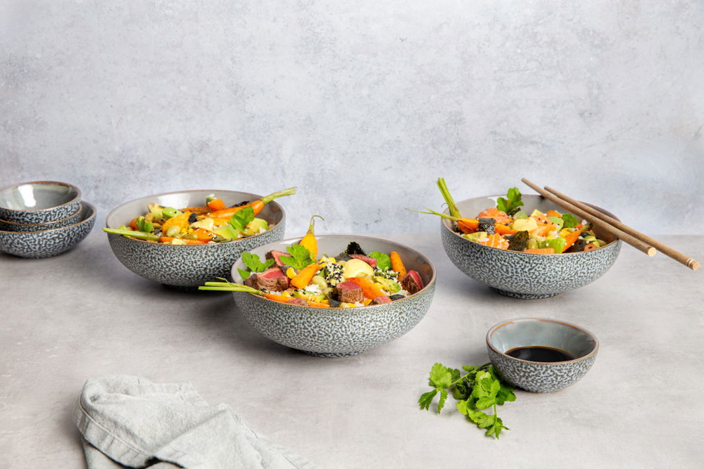 Poke Bowl Met Tempeh Zalm Of Biefstukpuntjes